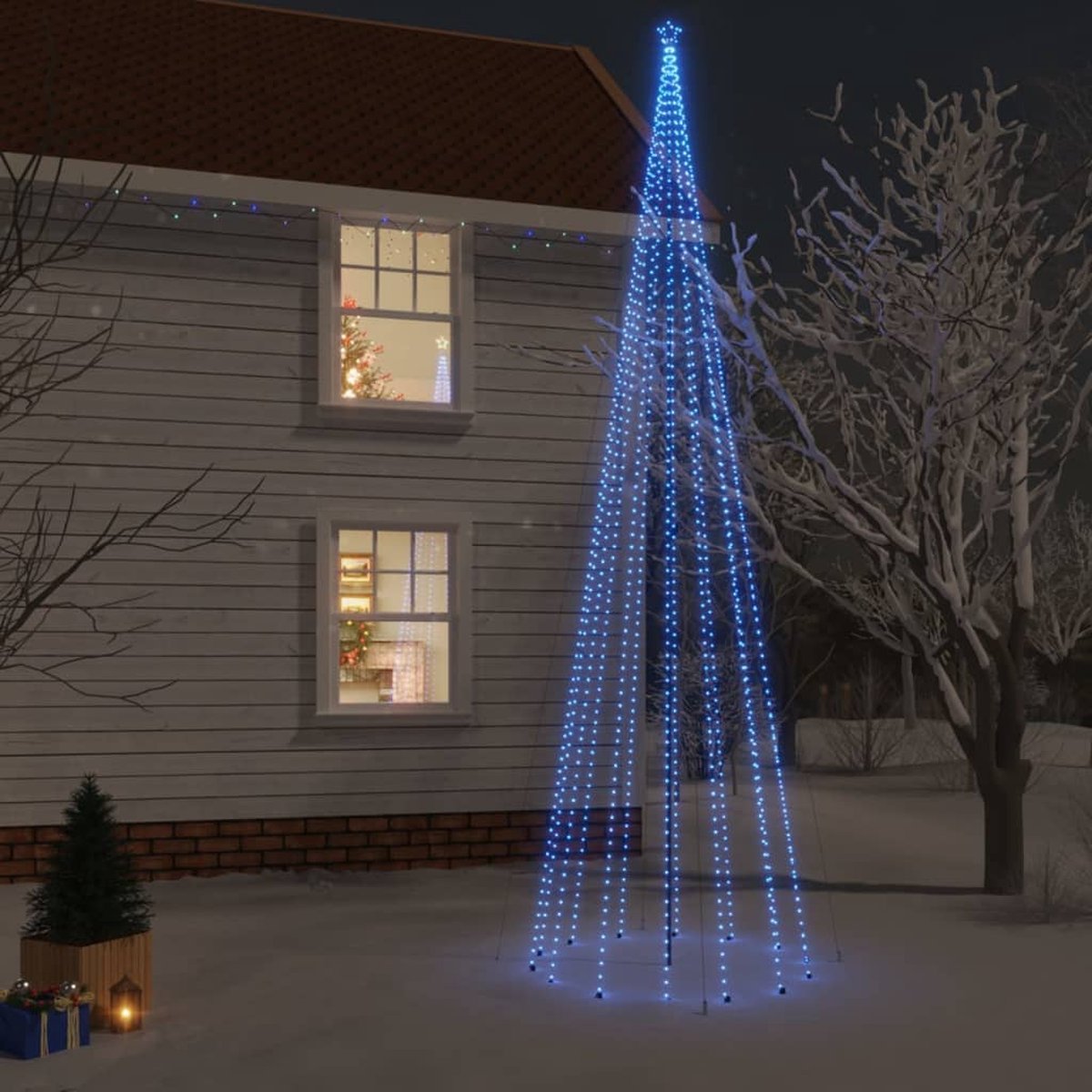 Prolenta Premium - Kerstboom met grondpin 1134 LED's blauw 800 cm