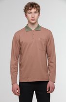 WB Comfy Polo Shirt Long Sleeve Bruin - XXL