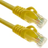 BeMatik - 0,25 m gele Cat.6a UTP Ethernet-netwerkkabel