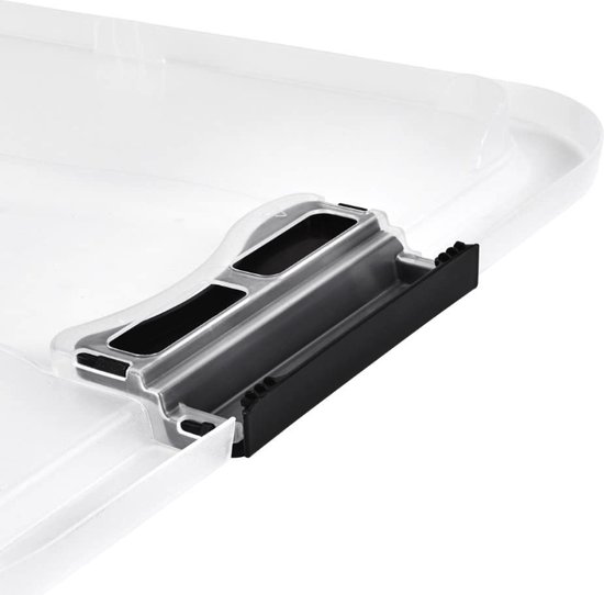 Boîte de Opbergbox 52L - 59x39x34cm - Bac de rangement pour vêtements, articles de Noël, chaussures - Boîte de rangement - Plastique