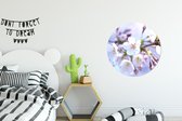 WallCircle - Wandcirkel - Muurcirkel - Bloemen - Sakura - Tak - Aluminium - Dibond - ⌀ 60 cm - Binnen en Buiten