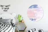 WallCircle - Wandcirkel ⌀ 90 - Pastel - Design - Verf - Ronde schilderijen woonkamer - Wandbord rond - Muurdecoratie cirkel - Kamer decoratie binnen - Wanddecoratie muurcirkel - Woonaccessoires