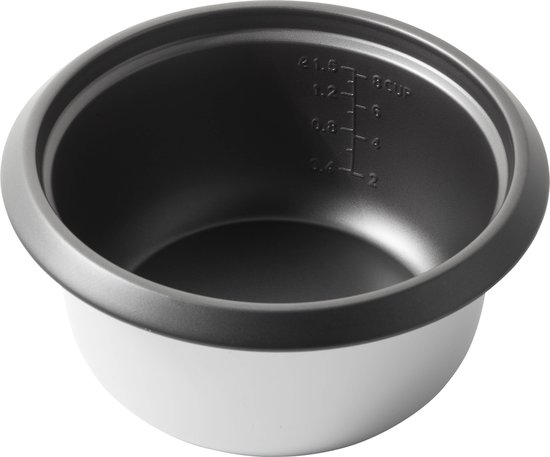 Tomado TRC1501B - Rijstkoker met stoommand - Inhoud 1,5 liter - Warmhoudfunctie - 7 porties - Anti aanbaklaag - Rice cooker - Zwart