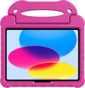 Cazy Kids Case Ultra - Geschikt voor Apple iPad 2022 - Draagbare Tablet Kinderhoes met handvat – Roze