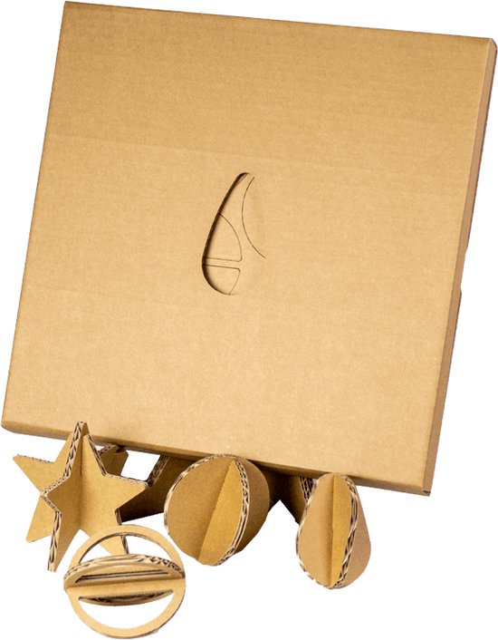 Kartonnen Kerstballen Pakket Duurzaam Karton Hobbykarton KarTent