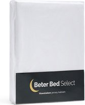 BeterBed Select Jersey Hoeslaken - 140 x 200/210/220 cm - 100% Katoen - Matrasbeschermer - Matrashoes - Wit