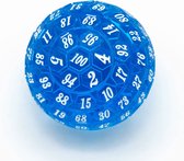 Lapi Toys - D100 dobbelsteen - D100 dice - DnD Polydice - 1 stuk - Acryl - Dungeons and Dragons - D&D - Pathfinder - RPG - Blauw