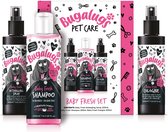 Bugalugs - Soin du pelage chien - Coffret Bébé Fresh - Shampoing pour chien - Parfum pour chien - Spray anti-emmêlement - 650 ml