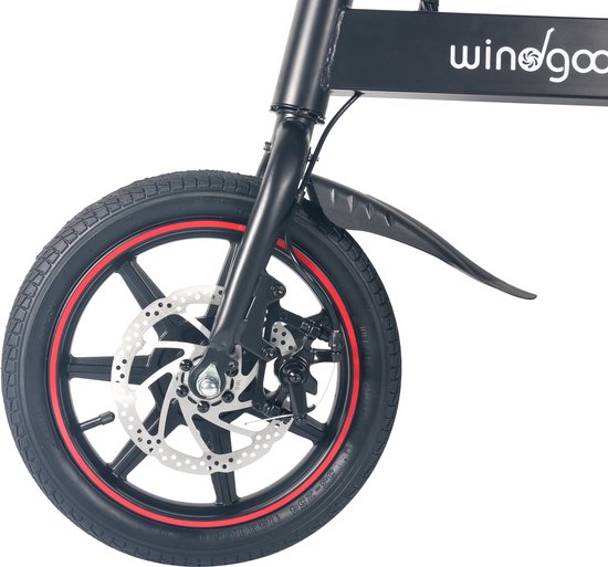 Windgoo B20 V3 Elektrische vouwfiets - E Bike - 250W - 14 Inch - 25 KM/H - Zwart - Wind-goo