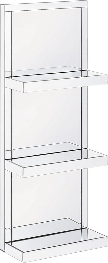Beliani GAONA - Wandkast - Zilver - Glas