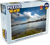 Puzzel Skyline - Nijmegen - Blauw - Legpuzzel - Puzzel 500 stukjes