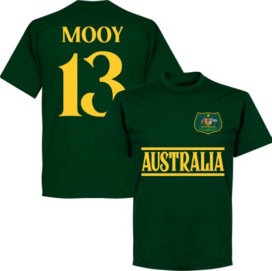 Australië Mooy 13 Team T-Shirt - Donkergroen