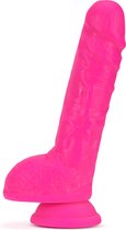 Blush - Neo Elite dildo 22 cm van Sensa Feel silicone - Roze
