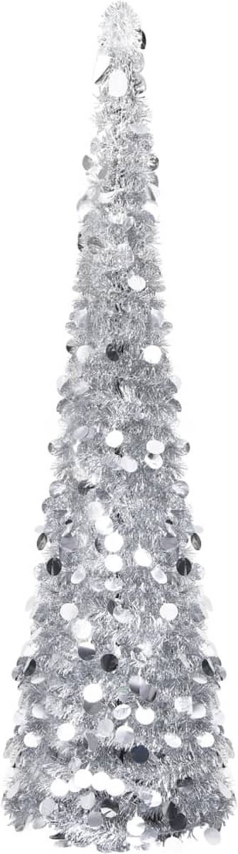 Prolenta Premium - Kunstkerstboom pop-up 180 cm PET zilverkleurig