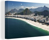 Canvas Schilderij Brazilië - Strand - Rio de Janeiro - 120x80 cm - Wanddecoratie