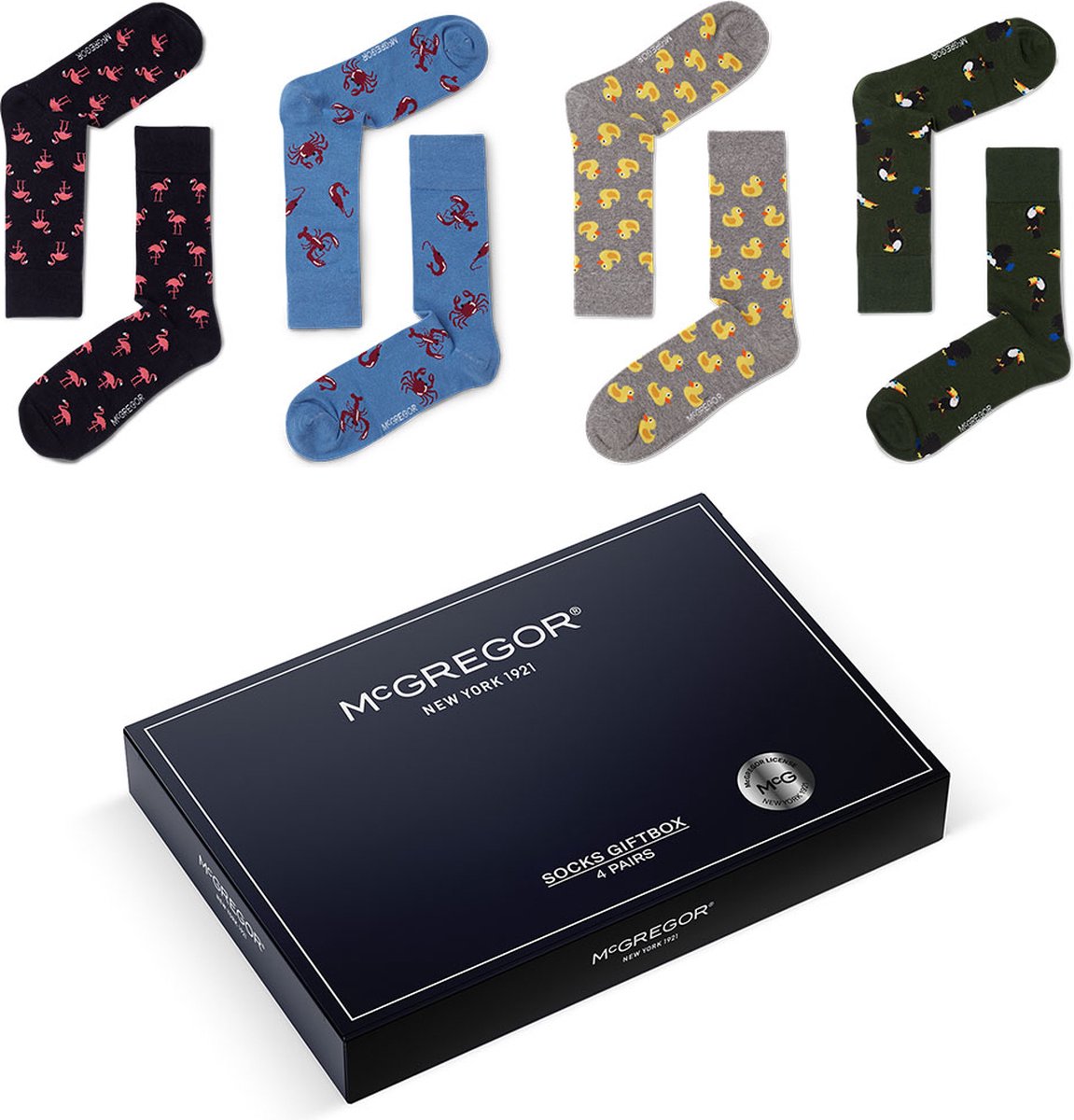 McGregor New York Wildlife Sokken Giftbox Maat 36-40 | geschikt voor Dames | Dieren sokken