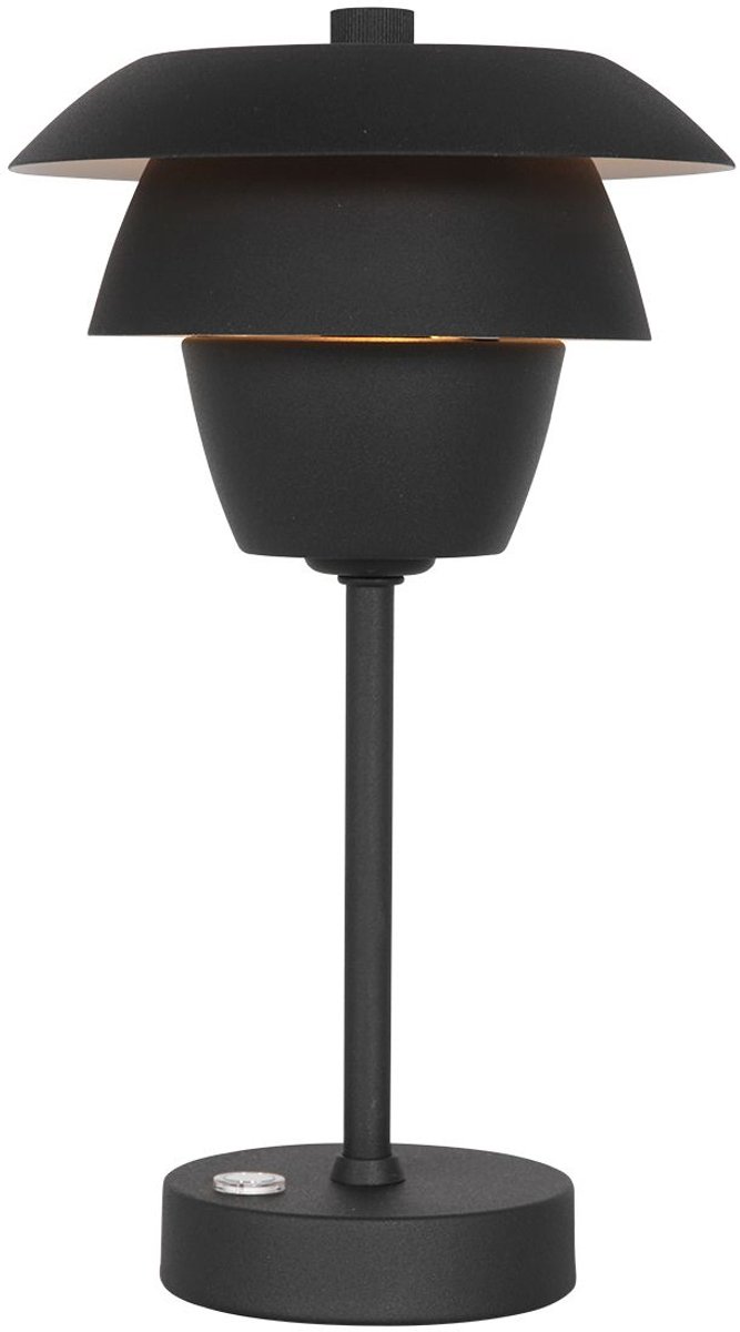 Anne Lighting Bordlampe tafellamp - met dimmer - 31cm hoog - zwart