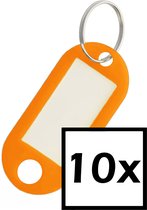 Sleutelhanger Sleutellabel Bagage Label Sleutel Naamlabel - Oranje - 10x