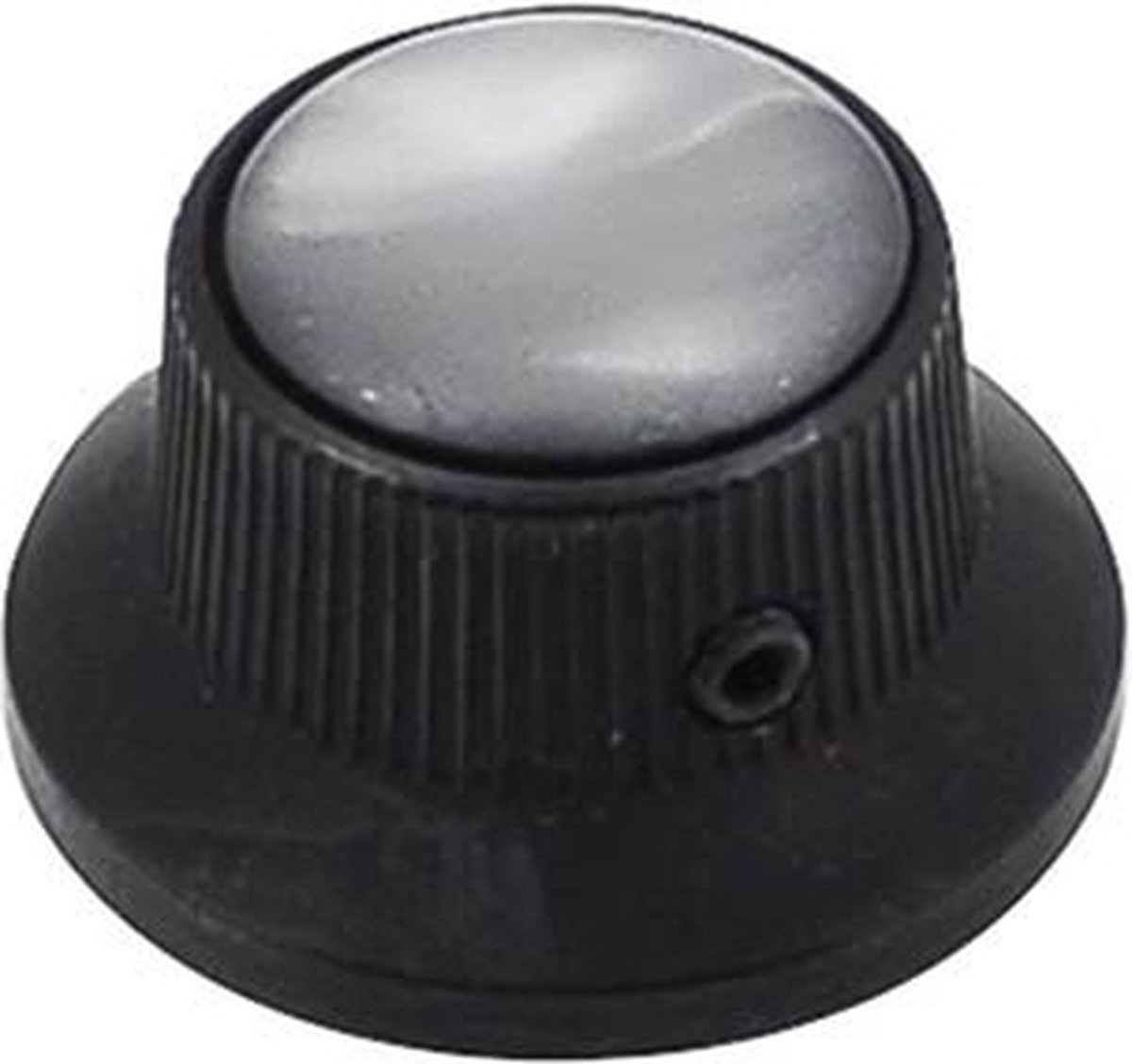 bell knob with black pearl inlay, black