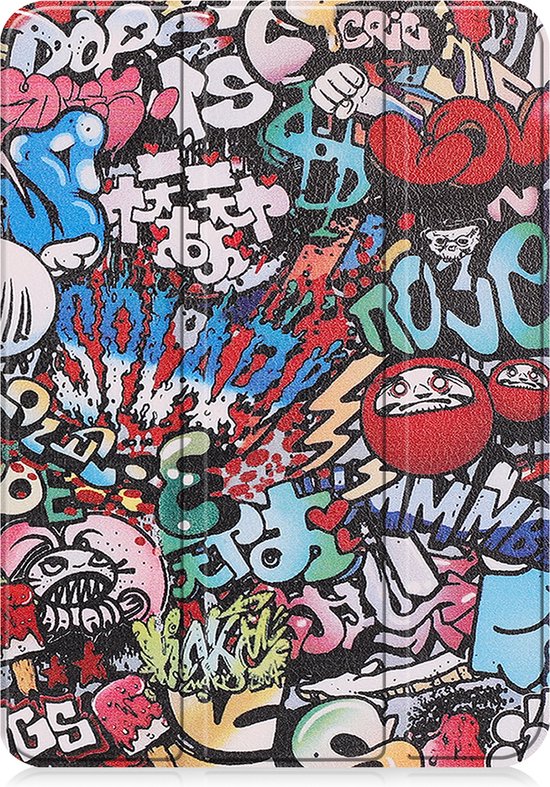 iPad 10 Case Book Case Hard Cover Case With Screen Protector - iPad 10 2022 Cover Hard Case - Graffity