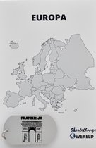 Frankrijk Sleutelhanger inclusief kaart – Frankrijk cadeau – beste land- Leuk kado voor je Vriend om te geven - 2.9 x 5.4CM