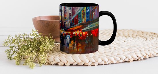 Mug Magique - Mug Photo sur Chaleur - Mug à Café - Peinture - Ville - Peinture à l'Huile - Mug Magic - Tasse - 350 ML - Mug à Thé