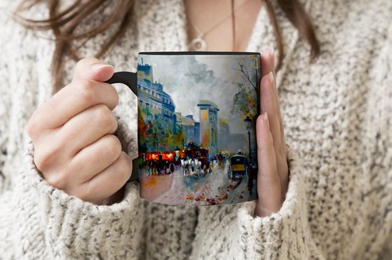 Mug Magique - Mug Photo sur Chaleur - Mug à Café - Peinture - Ville - Peinture à l'Huile - Mug Magic - Tasse - 350 ML - Mug à Thé