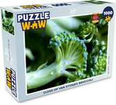Puzzel Close-up van stukjes broccoli - Legpuzzel - Puzzel 1000 stukjes volwassenen