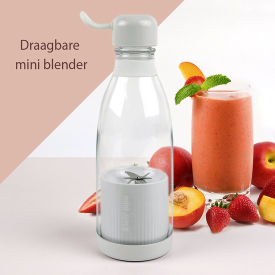 Draagbare blender - Mini blender - Blender to go - Blender smoothie - 300 ML