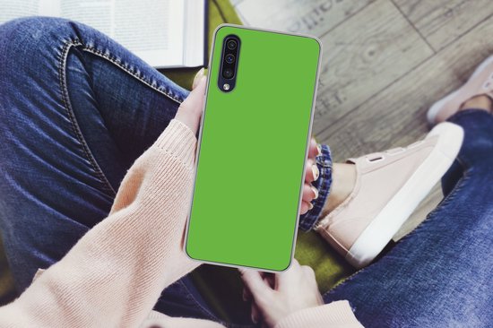 Telefoonhoesje Geschikt voor Samsung Galaxy A30s hoesje - Groen - Kleuren - Natuur - Siliconen Telefoonhoesje Telefoonhoesje