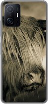 Telefoonhoesje Geschikt voor Xiaomi 11T Pro hoesje - Schotse Hooglander - Dieren - Haar - Siliconen Telefoonhoesje Telefoonhoesje