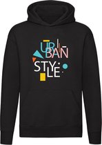 Urban Style Hoodie | Stedelijk | Straat | Muziek | Graffiti | Design | Unisex | Trui | Sweater | Capuchon | Zwart