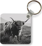 Porte-clés - Cadeaux à distribuer - Highlander écossais - Nature - Vaches - Animaux - Zwart et blanc - Plastique