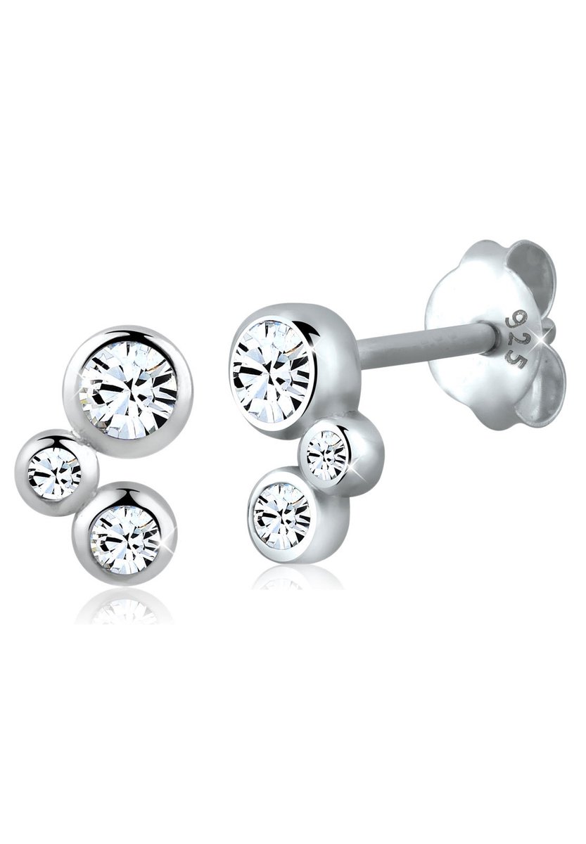 Elli - Oorbellen - Klassiek Kristal 925 sterling zilver - Dames