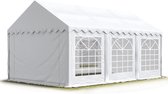 Partytent feesttent 3x6 m tuinpaviljoen -tent PVC 700 N in wit waterdicht