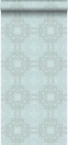 Origin Wallcoverings behangpapier grafische vorm zeegroen - 346222 - 53 cm x 10,05 m
