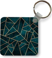 Sleutelhanger - Uitdeelcadeautjes - Stenen - Goud - Luxe - Patronen - Abstract - Plastic