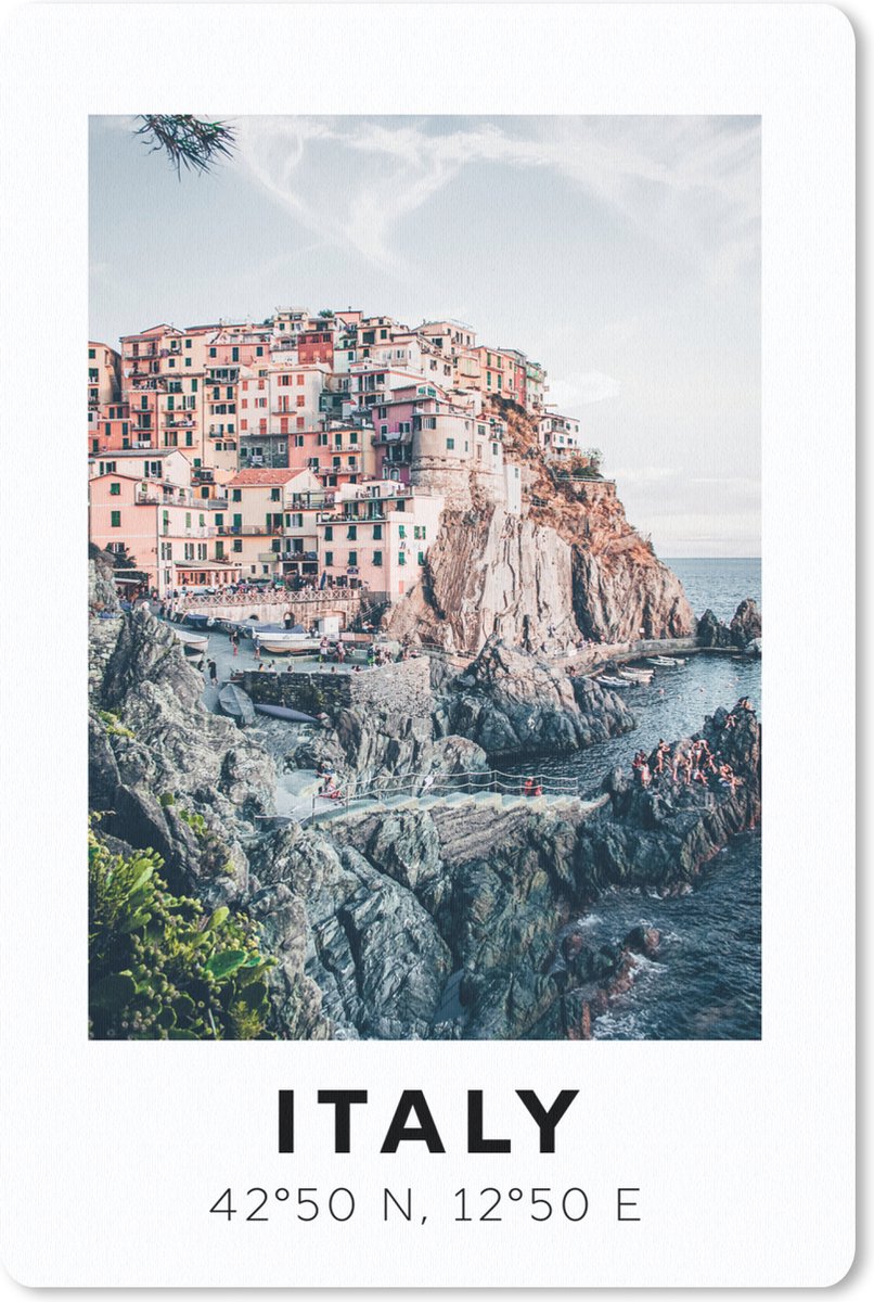 Muismat - Mousepad - Cinque Terre - Amalfi - Italië - Zomer - 40x60 cm - Muismatten