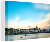 Canvas Schilderij Nijmegen - Skyline - Zomer - 30x20 cm - Wanddecoratie