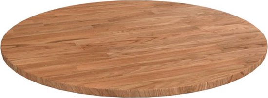 VidaXL Rond Tafelblad - 60x3 Cm Massief Grenen Hout In Witte Afwerking