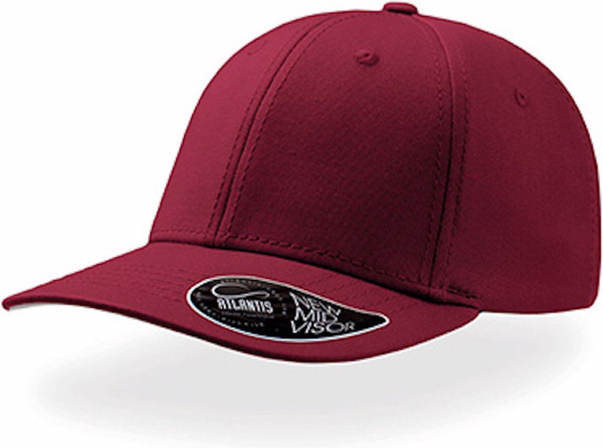 Atlantis 'Pitcher - Baseball Cap' Burgundy/Grijs Maat S/M