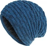 ASTRADAVI Beanie Hat - Muts - Warme Gebreide Unisex Winter Mutsen met Fluwelen Hoofd-en Oorwarmers - Blauw