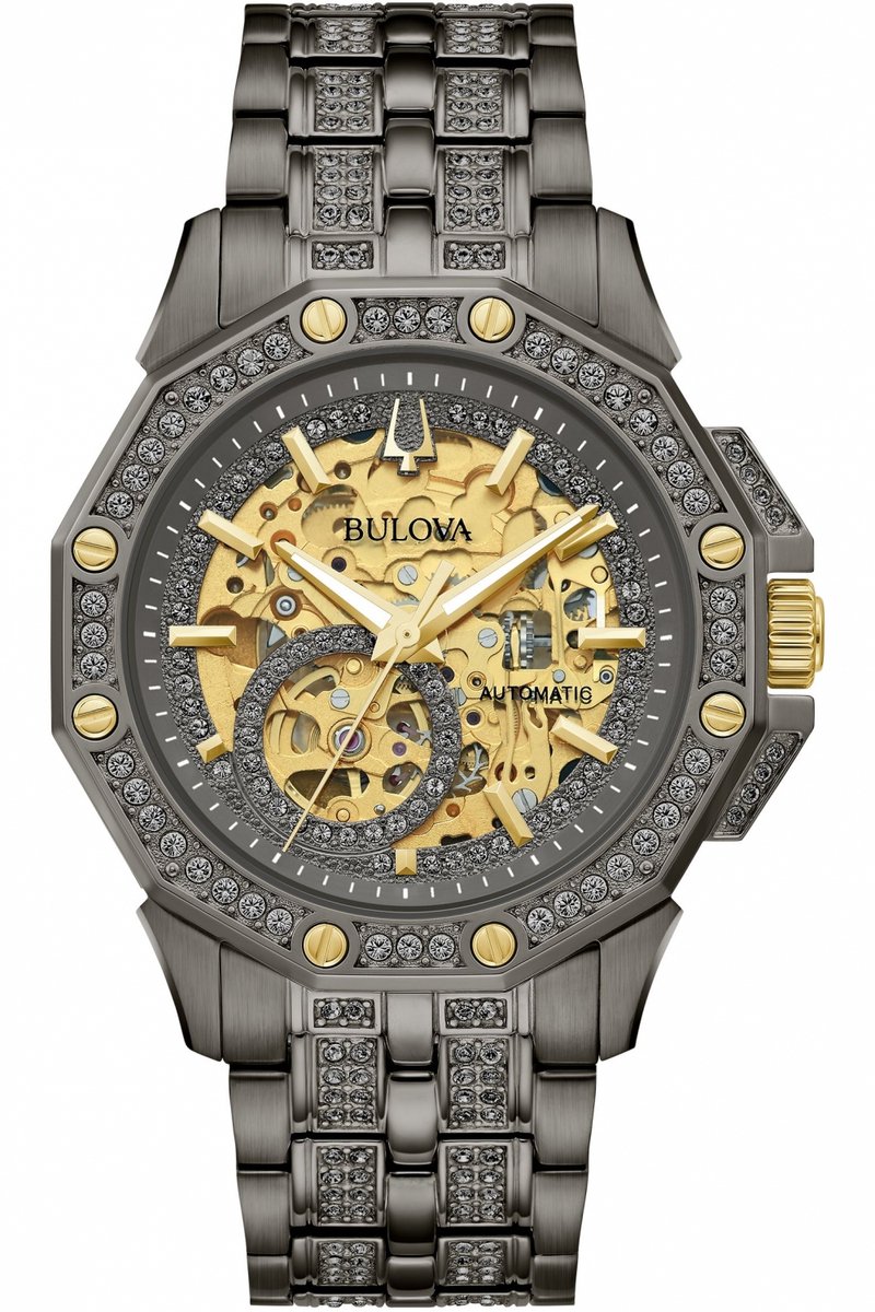 Bulova Octava 98A293 Horloge - Staal - Grijs - Ø 42 mm