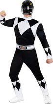 FUNIDELIA Déguisement Power Ranger Zwart Homme - Taille : XL - Zwart