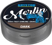 Kryston - Merlin Fast Sinking Supple Braid - 20 meter - Dark Silt (15 lb)