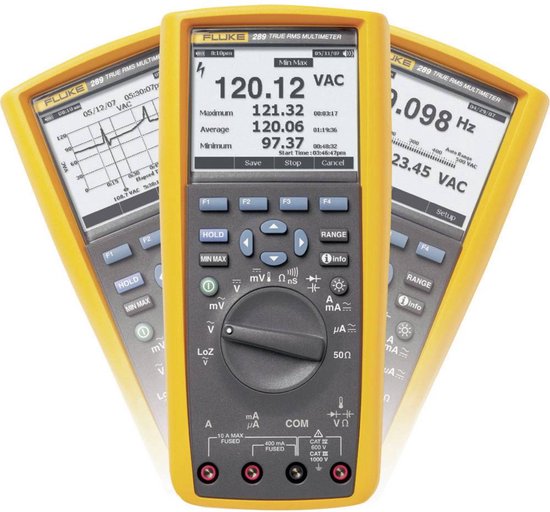 Fluke 3947801 Multimeter Digitaal Grafisch display, Datalogger CAT III