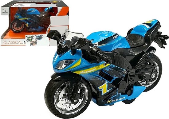 Flitsend Portaal Correlaat Speelgoed motor - met geluid - 12x7x7 cm - blauw | bol.com