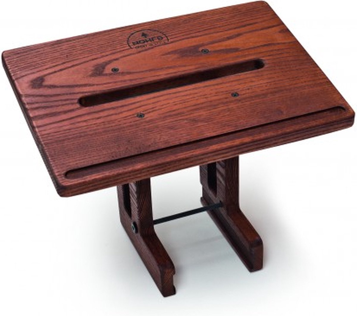 WaterRower Laptop Steun Beukenhout – Houten Laptophouder voor Roeitrainer – Geschikt voor Laptops tot 17 Inch – Eenvoudige Montage – Veiligheidsrand – Diverse Houtsoorten