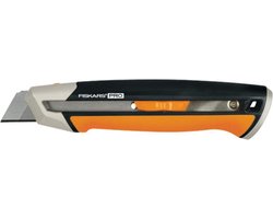 Fiskars CarbonMax - Universeel Mes - 25mm - Ergonomische SoftGrip - Metalen Korpus