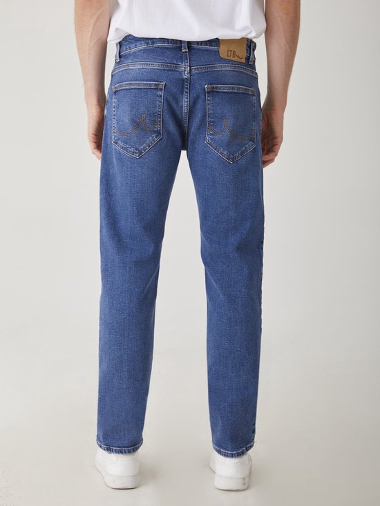 LTB Jeans Hollywood ZD Heren Straight Jean - Donkerblauw - Allon Safe Wash